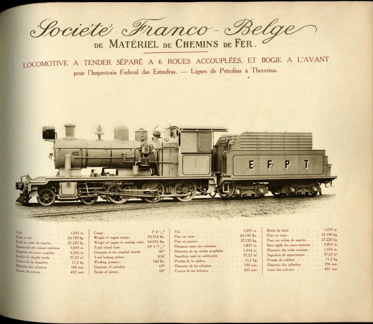 Locomotiva Société Franco-Belge