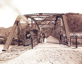 Ponte belga Barra do Pirai Foto antiga