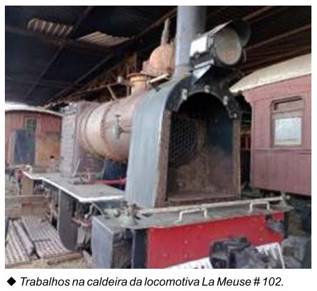 Caldeira da locomotiva La Meuse